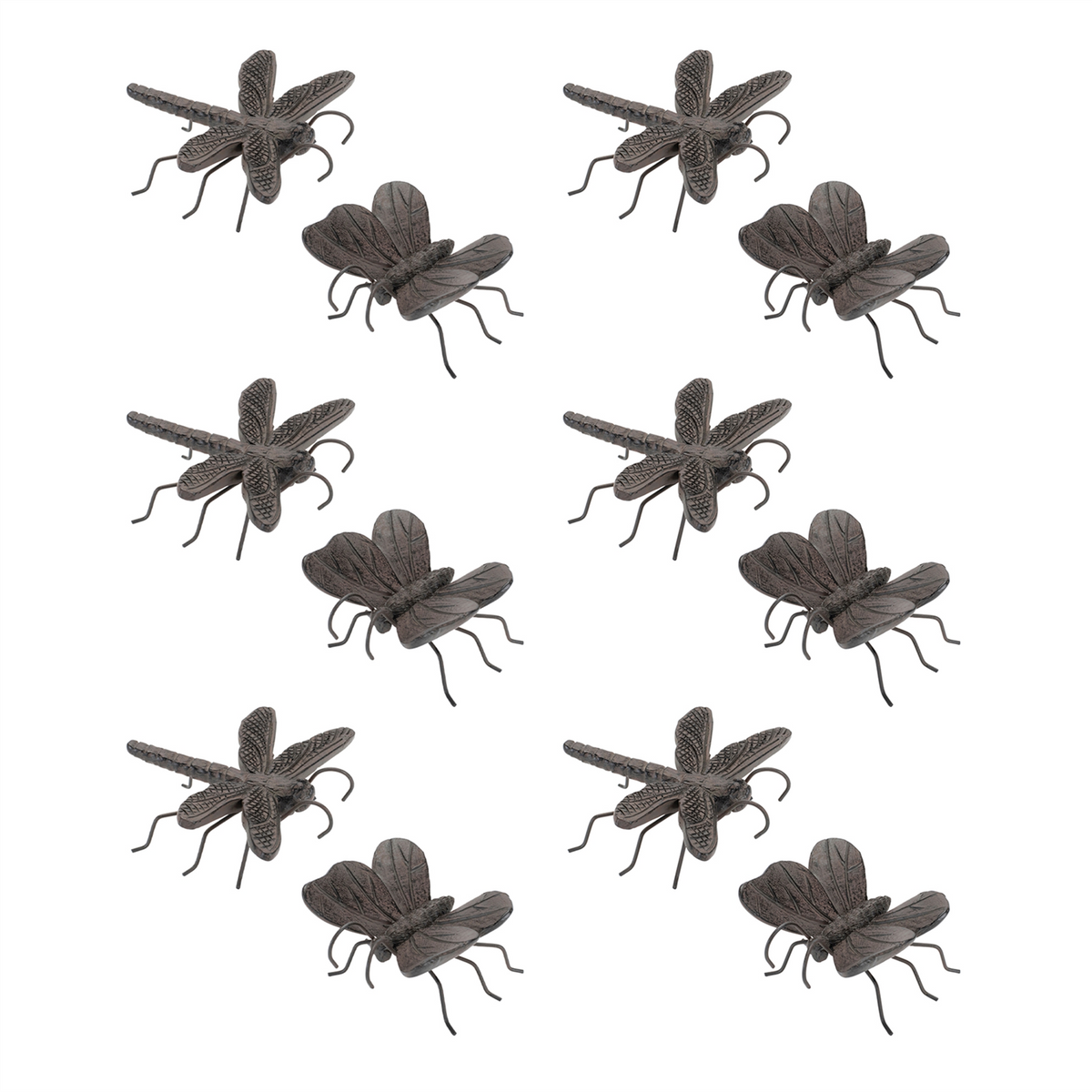 Dragonfly and Butterfly Insect Pot Sitter (Set of 12)
