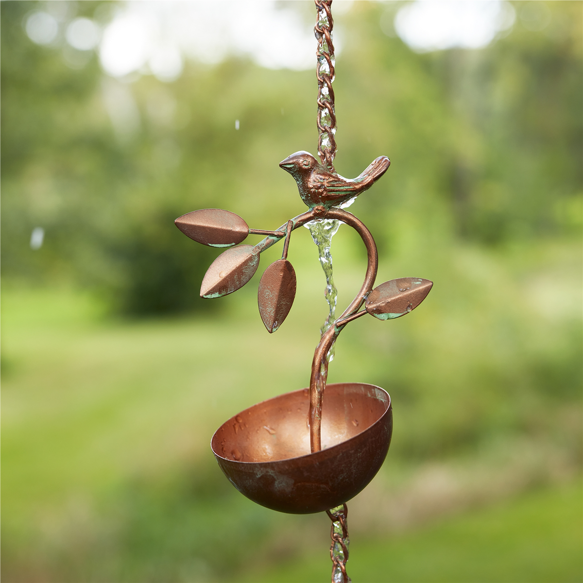 Bird Branch Rain Chain 70"L