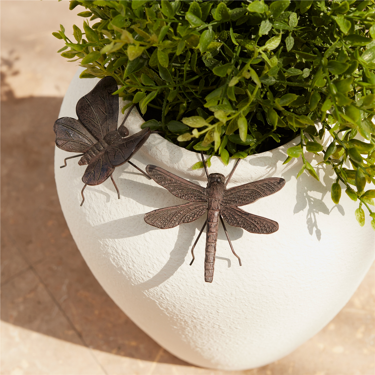 Dragonfly and Butterfly Insect Pot Sitter (Set of 12)