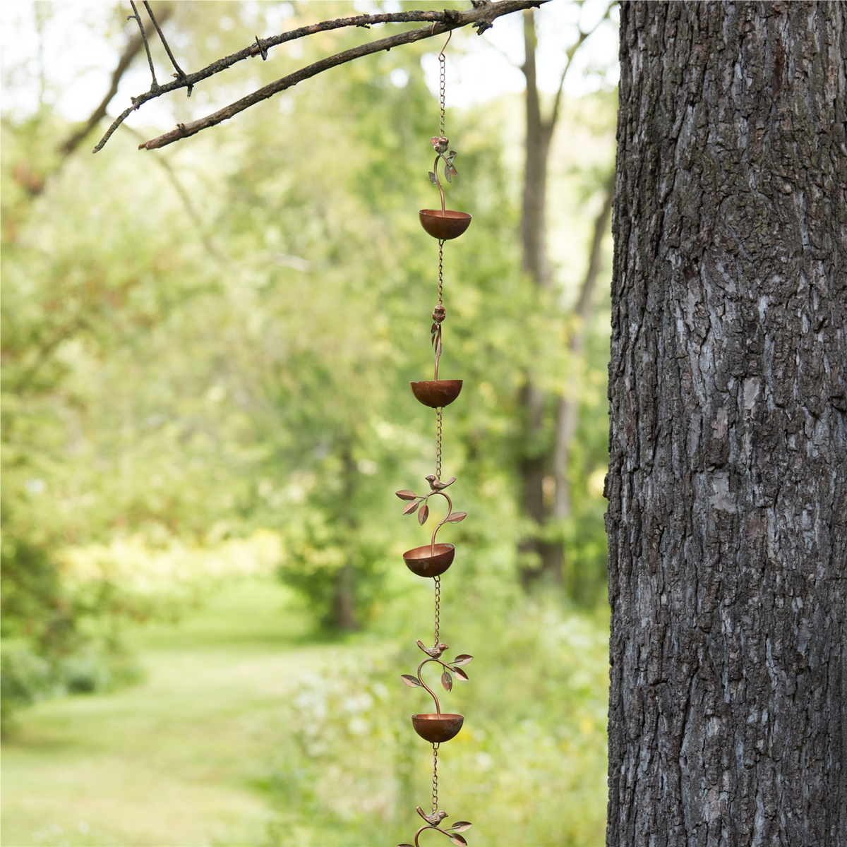 Bird Branch Rain Chain 70"L