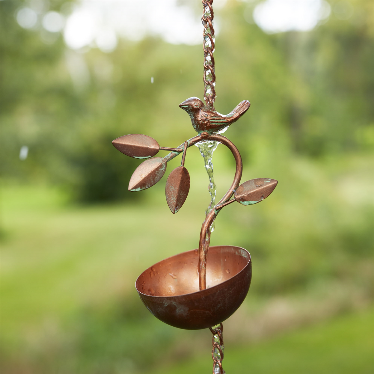 Bird Branch Rain Chain 70"L